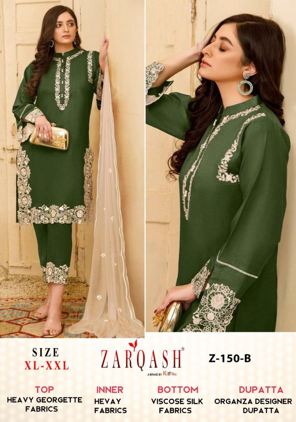 ZARQASH Z 150 B READYMADE PAKISTANI SUITS