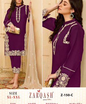 ZARQASH Z 150 C READYMADE PAKISTANI SUITS