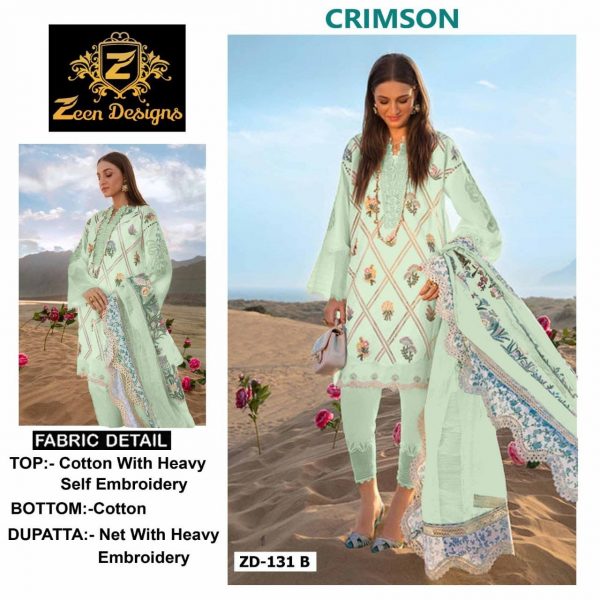 ZEEN DESIGNS ZD 131 B PAKISTANI SUITS