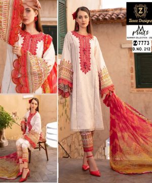 ZIAAZ DESIGNS 212 M PRINTS PAKISTANI SUITS