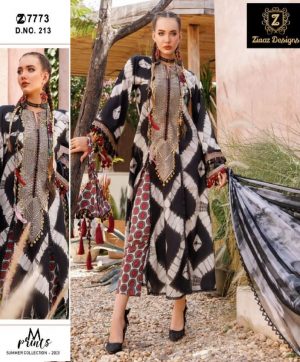 ZIAAZ DESIGNS 213 M PRINTS PAKISTANI SUITS