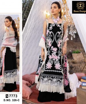 ZIAAZ DESIGNS 326 C PAKISTANI SALWAR SUITS