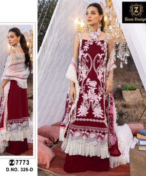 ZIAAZ DESIGNS 326 D PAKISTANI SALWAR SUITS