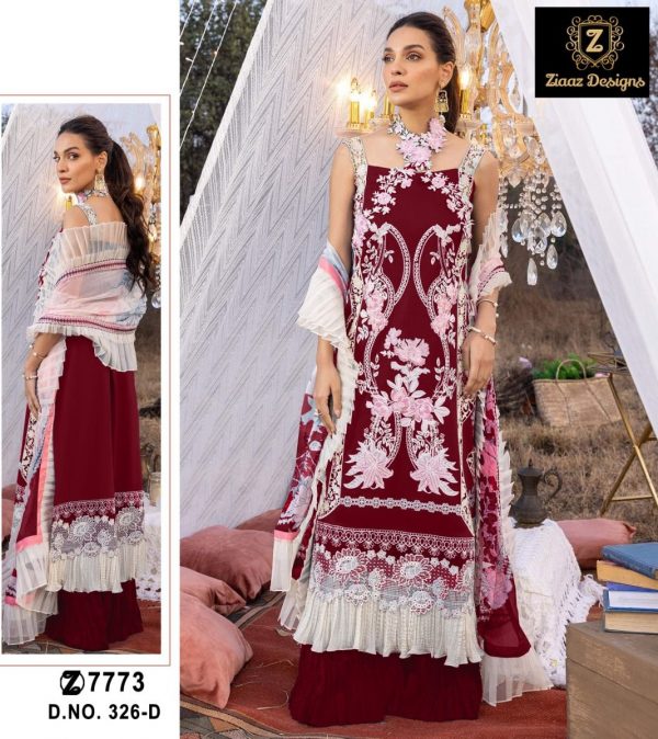 ZIAAZ DESIGNS 326 D PAKISTANI SALWAR SUITS