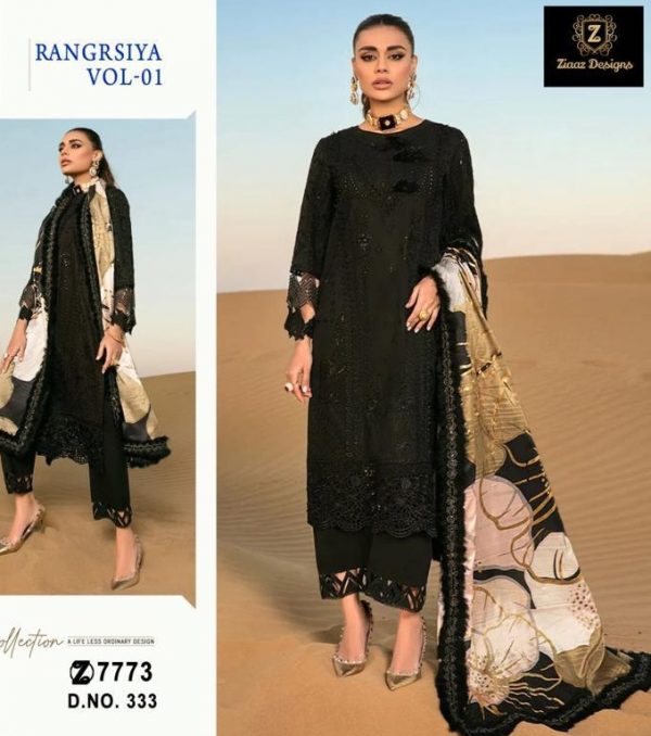 ZIAAZ DESIGNS 333 RANGRSIYA VOL 1 PAKISTANI SUITS