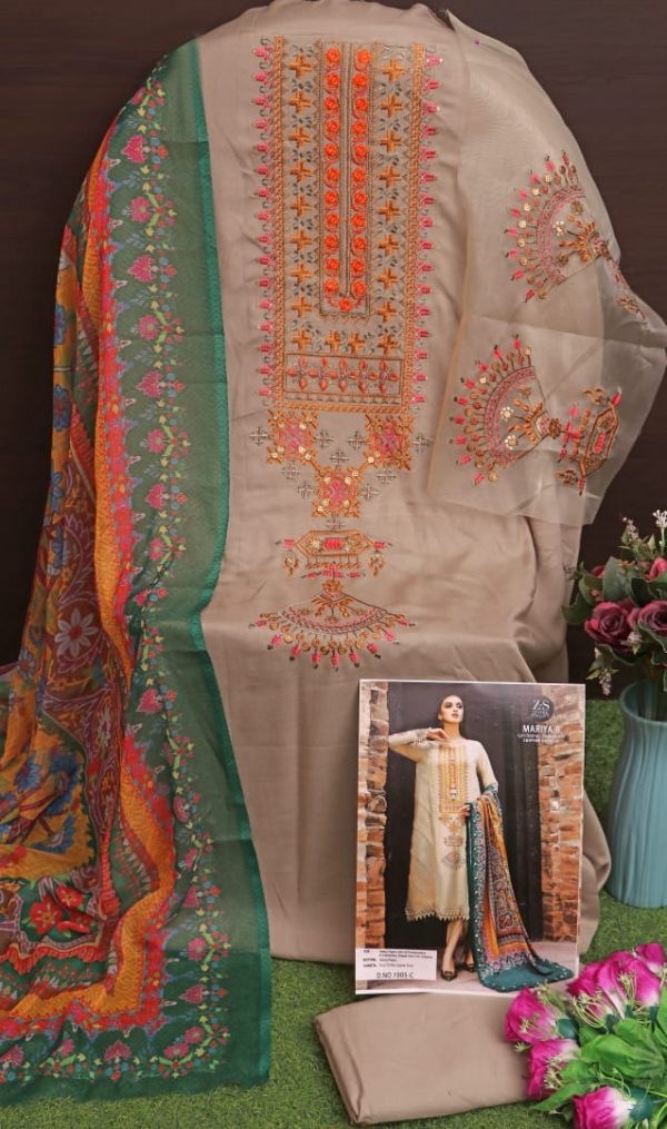 ZS TEXTILE 1005 C PAKISTANI SUITS IN INDIA