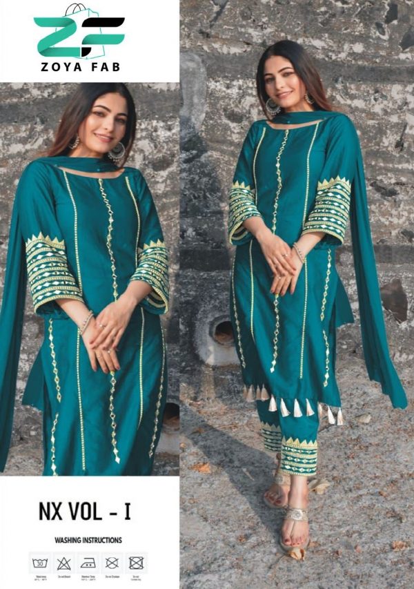 ZOYA FAB NX VOL 1 PAKISTANI SUITS IN INDIA