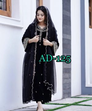 AAROHI DESIGNER AD 125 VELVET SUITS COLECTION