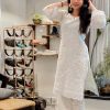 AD CHIKANKARI DESIGNER KURTI PANT COLLECTION