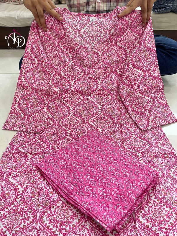 AD PINK DESIGNER KURTI WHOLESALE