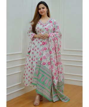 AD WHITE PINK AFGHANI SUITS MANUFACTURER