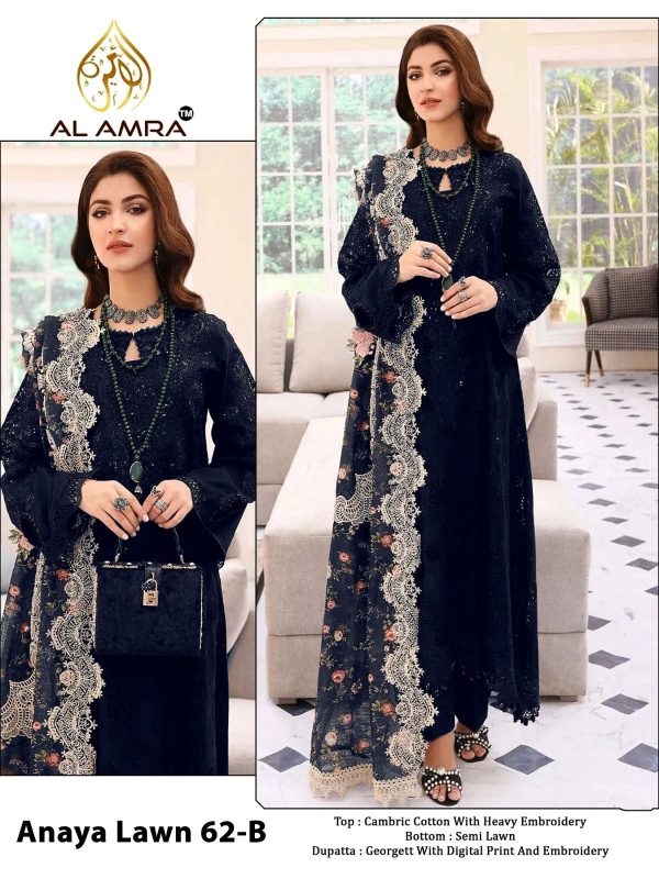 AL AMRA ANAYA LAWN 62 B PAKISTANI SUITS