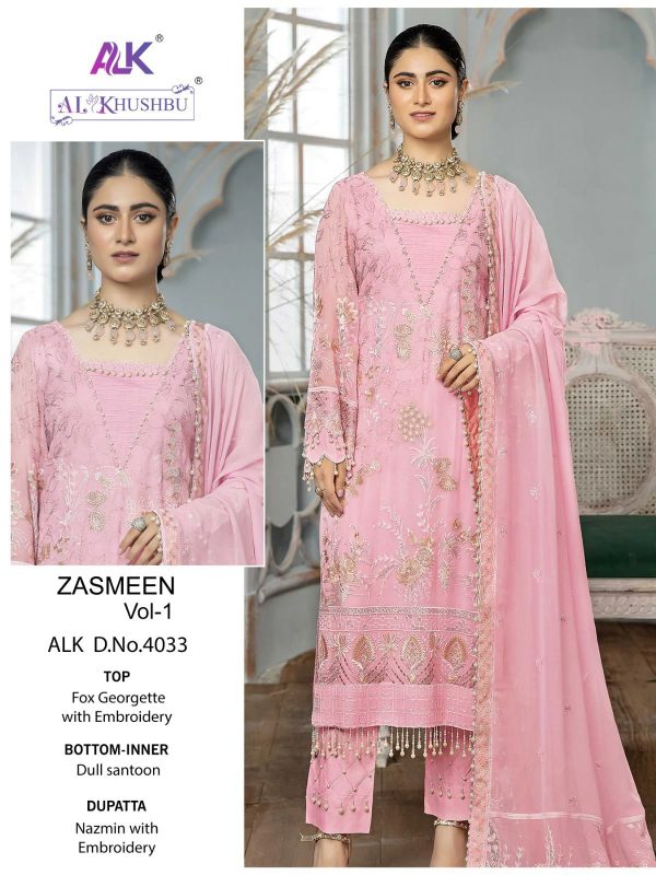 AL KHUSHBU ALK 4030 TO 4033 ZASMEEN VOL 1 SUITS