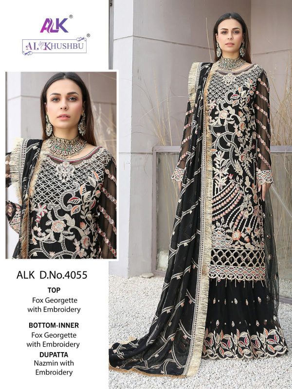 AL KHUSHBU ALK 4055 PAKISTANI SUITS