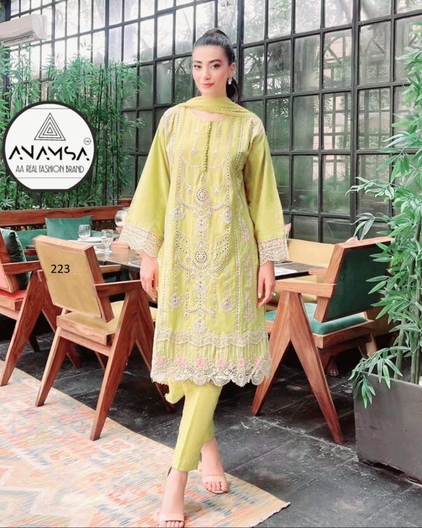 ANAMSA 223 PAKISTANI SUITS MANUFACTURER