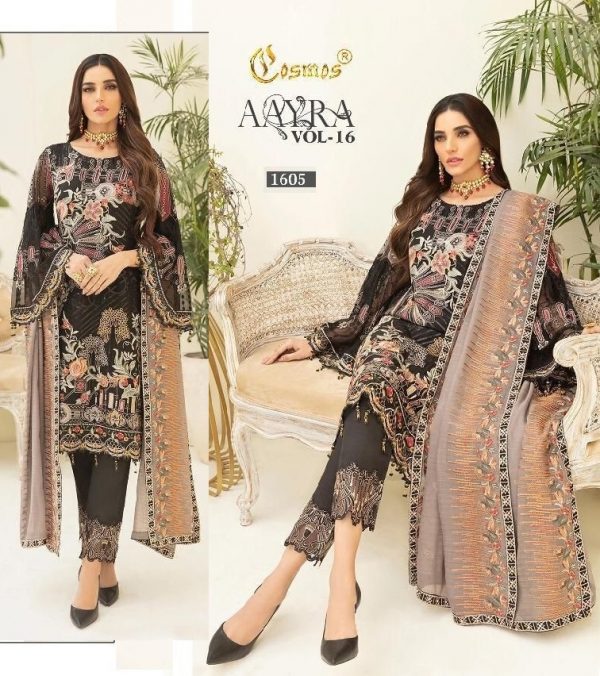 COSMOS 1605 AAYRA VOL 16 PAKISTANI SUITS