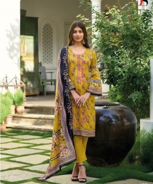 DEEPSY SUITS 4001 BIN SAEED LAWN 4 SALWAR SUITS