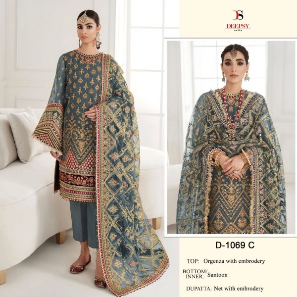 DEEPSY SUITS D 1069 C PAKISTANI SUITS IN INDIA