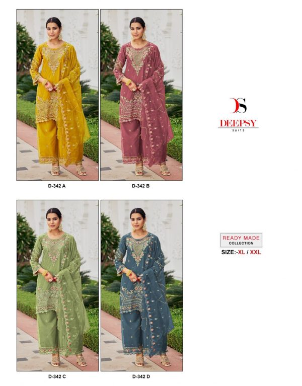 DEEPSY SUITS D 342 A TO D READYMADE PAKISTANI SUITS