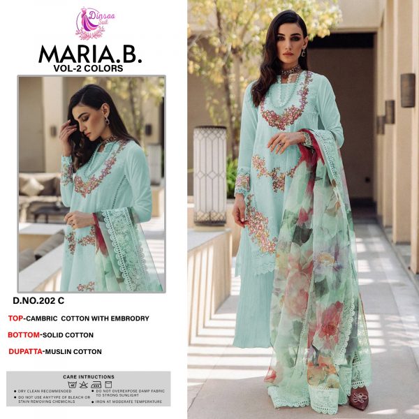 DINSAA SUIT 202 MARIA M VOL 2 PAKISTANI SUITS