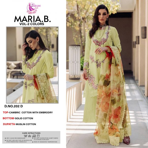 DINSAA SUIT 202 MARIA M VOL 2 PAKISTANI SUITS