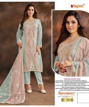 FEPIC C 1622 B ROSEMEEN PAKISTANI SUITS IN INDIA