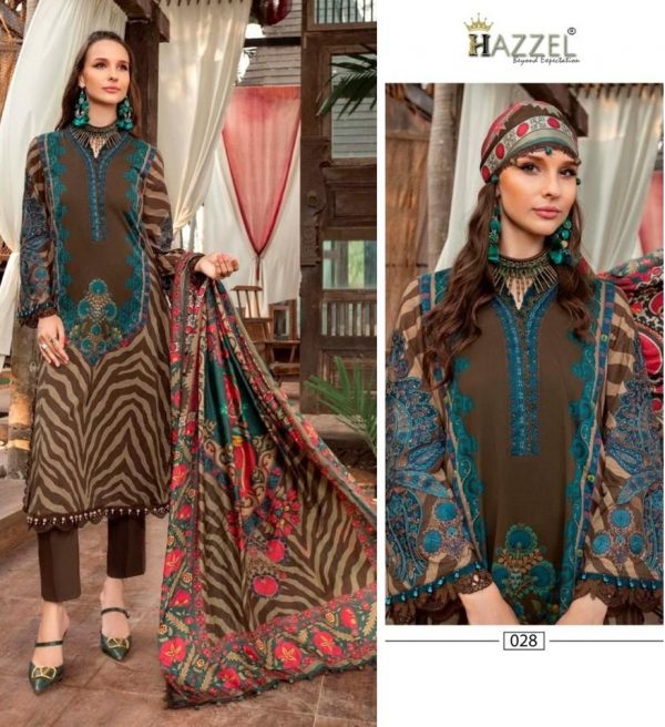 HAZZEL 028 PAKISTANI SUITS WHOLESALE