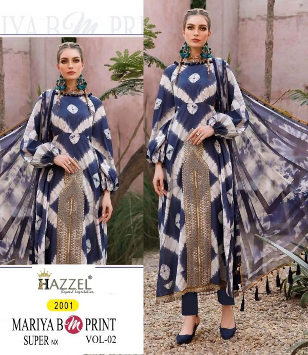 HAZZEL 2001 MARIYA B M PRINT VOL 02 SALWAR SUITS