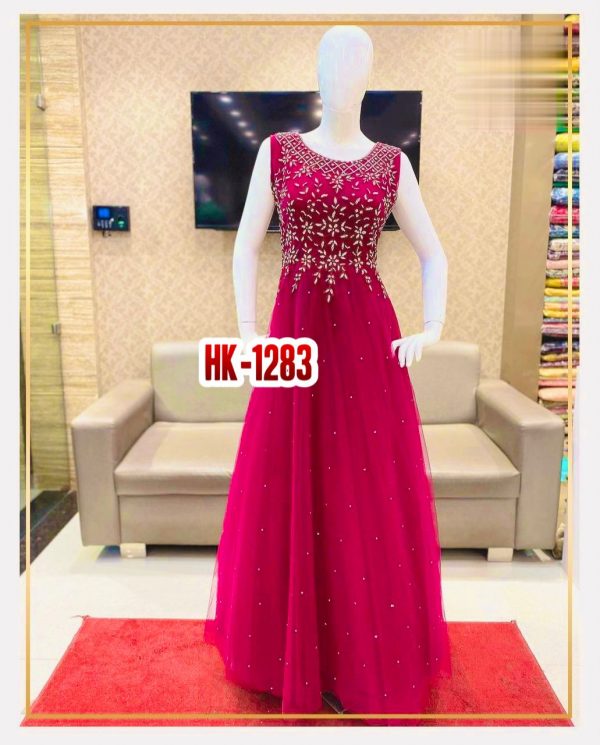 HK 1283 DESIGNER GOWN COLLECTION WHOLESALE