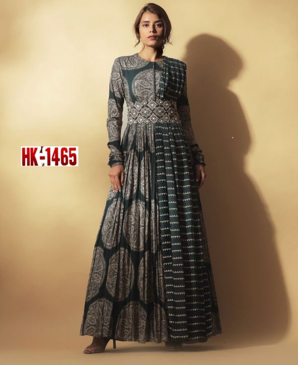 HK 1465 E DESIGNER GOWN MANUFACTURER