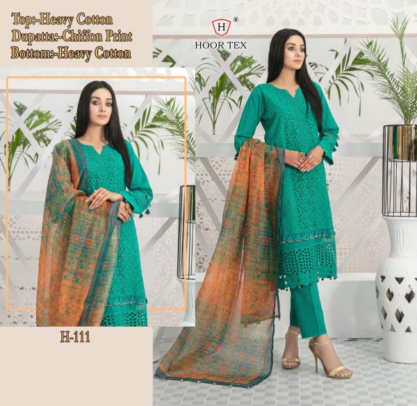 HOOR TEX H 111 PAKISTANI SUITS IN INDIA