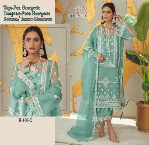 HOOR TEX H 100 A TO E PAKISTANI SUITS IN INDIA