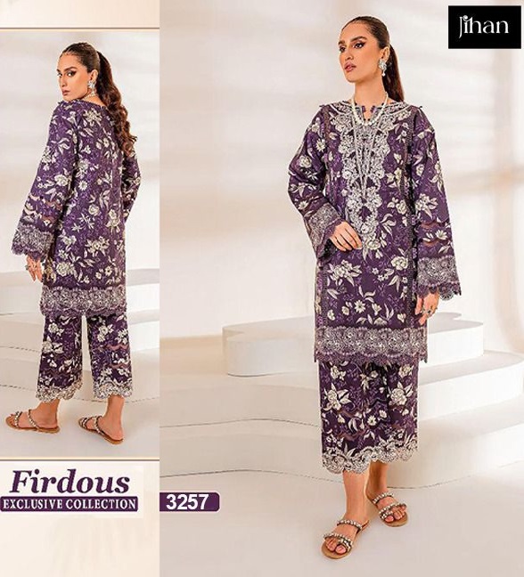 JIHAN 3257 FIRDOUS SALWAR SUITS WHOLESALE