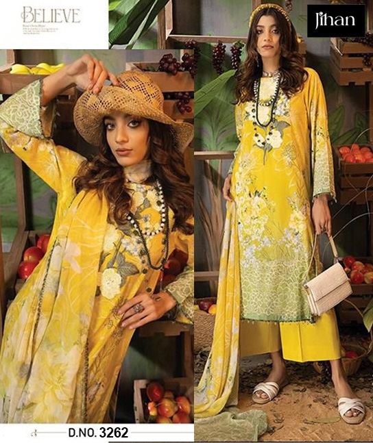 JIHAN 3262 PAKISTANI SALWAR SUITS WHOLESALE