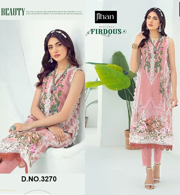 JIHAN 3270 FIRDOUS PAKISTANI SUITS IN INDIA