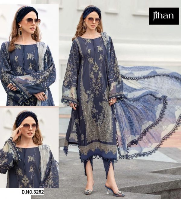 JIHAN 3282 M PRINTS PAKISTANI SUITS IN INDIA