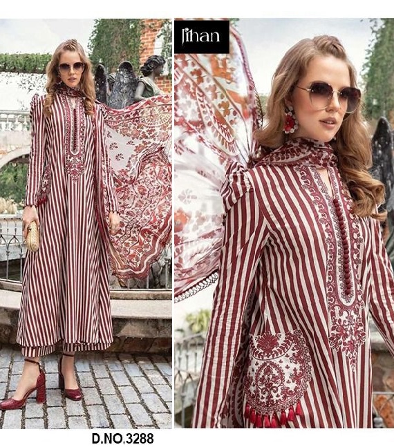 JIHAN 3288 PAKISTANI SUITS WHOLESALE IN INDIA