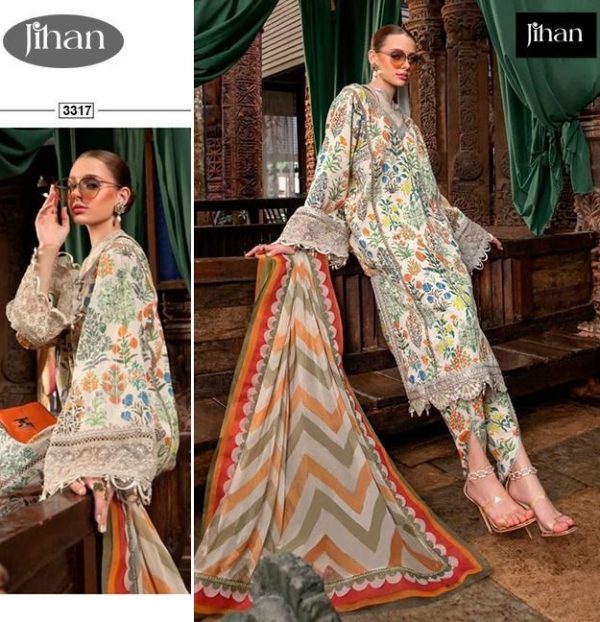 JIHAN 3317 PAKISTANI SUITS WHOLESALE