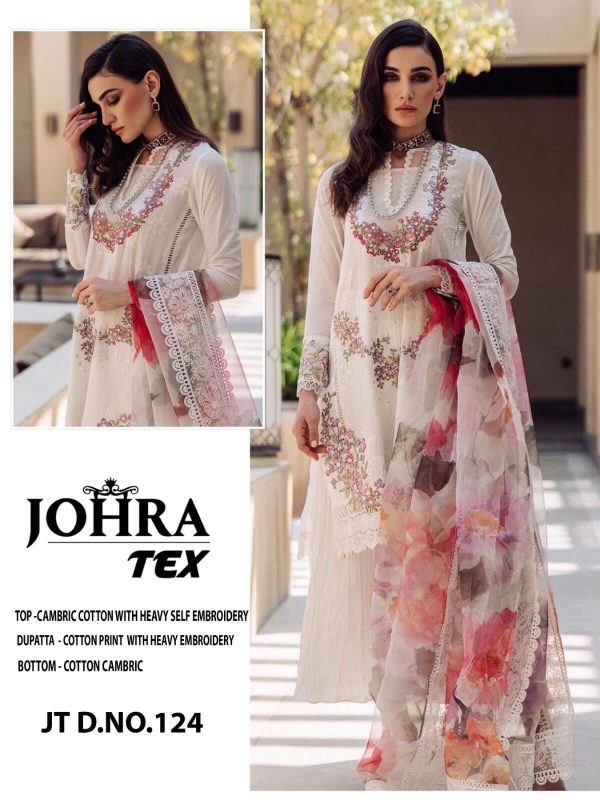 JOHRA TEX JT 124 SALWAR SUITS WHOLESALE