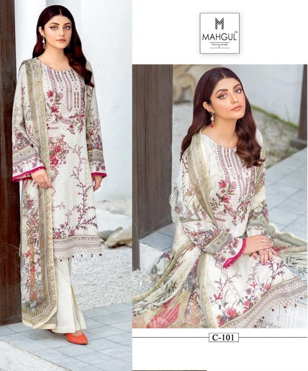 MAHGUL C 101 CHEVRON VOL 1 SALWAR SUITS