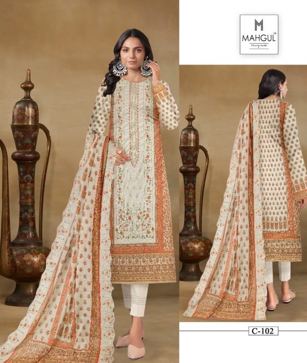 MAHGUL C 102 CHEVRON VOL 1 SALWAR SUITS