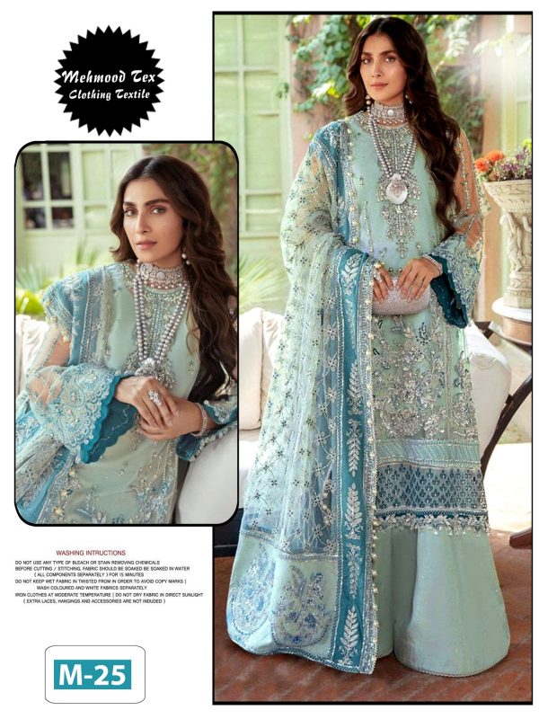 MEHMOOD TEX M 25 PAKISTANI SUITS WHOLESALE