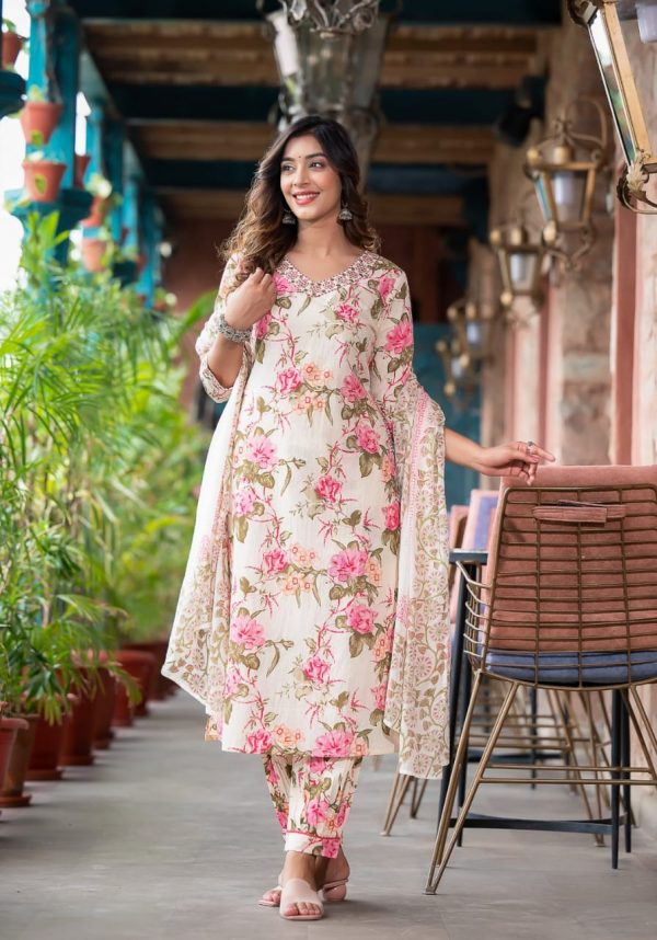 MURTI TRENDS AFGHANI PINK DESIGNER SUITS