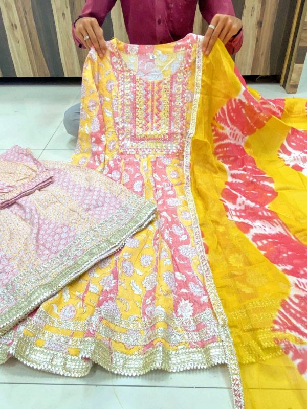 MURTI TRENDS NEW YELLOW SHARARA SET COLLECTION