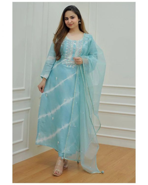 MURTI TRENDS SKY BLUE DESIGNER SUITS COLLECTION