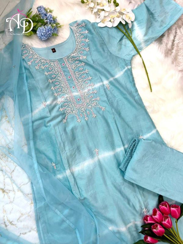 MURTI TRENDS SKY BLUE DESIGNER SUITS COLLECTION