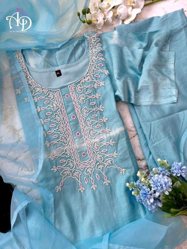 MURTI TRENDS SKY BLUE DESIGNER SUITS COLLECTION