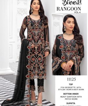 NOOR 11125 RANGOON VOL 4 PAKISTANI SUITS