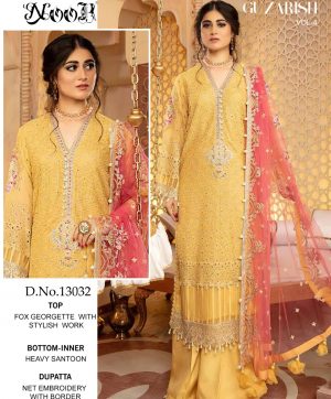 NOOR 13032 GUZARISH VOL 4 SALWAR SUITS