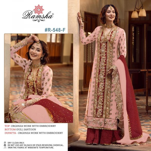 RAMSHA FASHION R 548 F SALWAR SUITS WHOLESALE